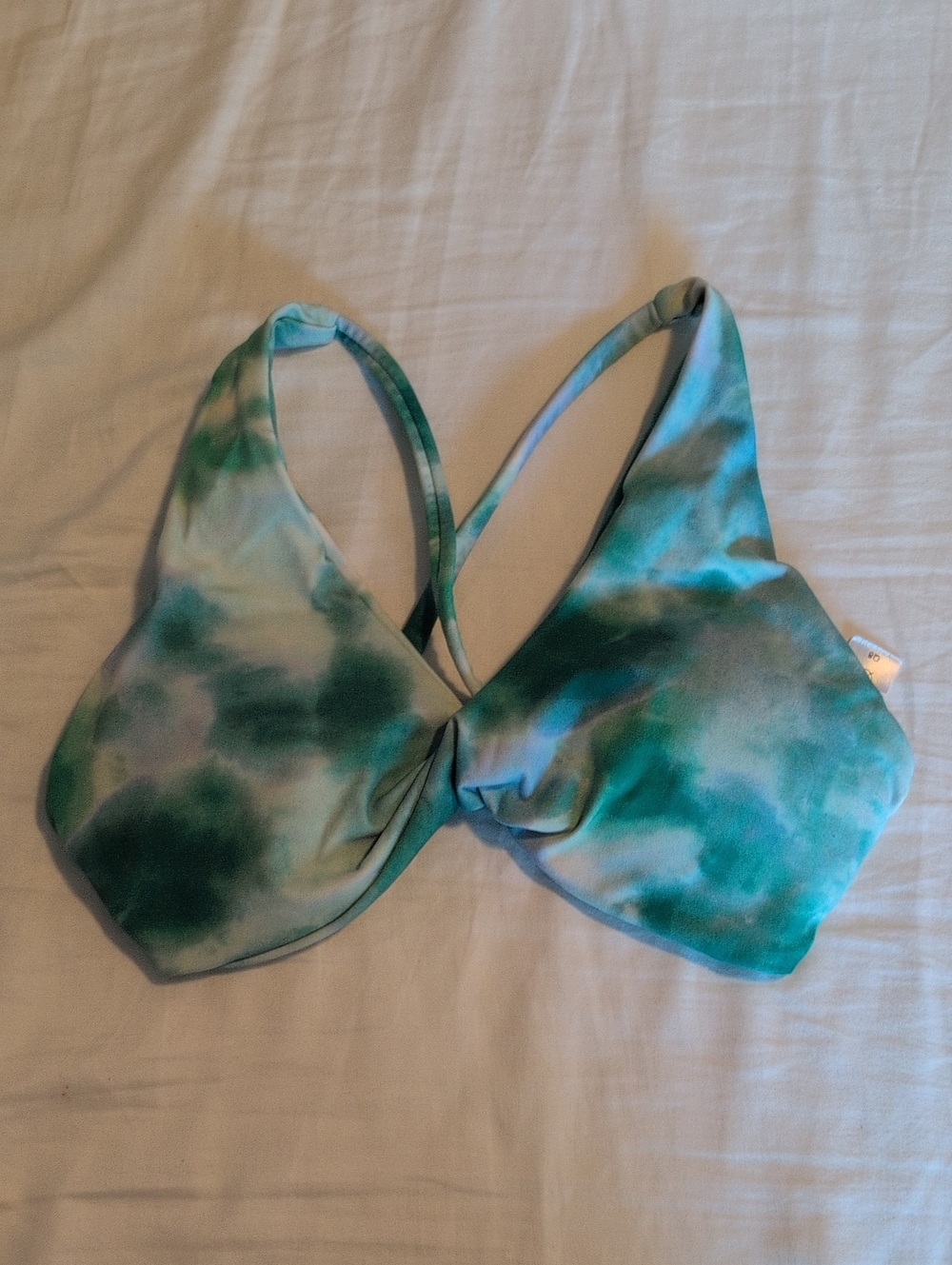 Tie-Dye Green Sports Bra